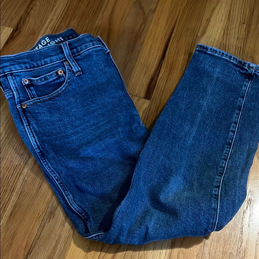 J. Crew Vintage Slim Straight Blue Denim Jeans